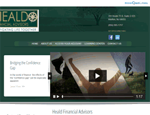 Tablet Screenshot of healdfinancial.com